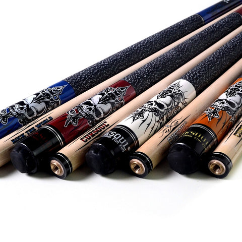 New Edition Maple Pool Cue Set with Blue Carrying Bag - Nichze