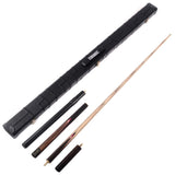 Classic Handmade 57 Inch Rosewood 3/4 Piece Snooker Cue + Black Cue Case and Cue Extension - Nichze