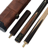 Handmade 57 Inch 3/4 Piece Snooker Cue + Extension & Cue Case - Nichze