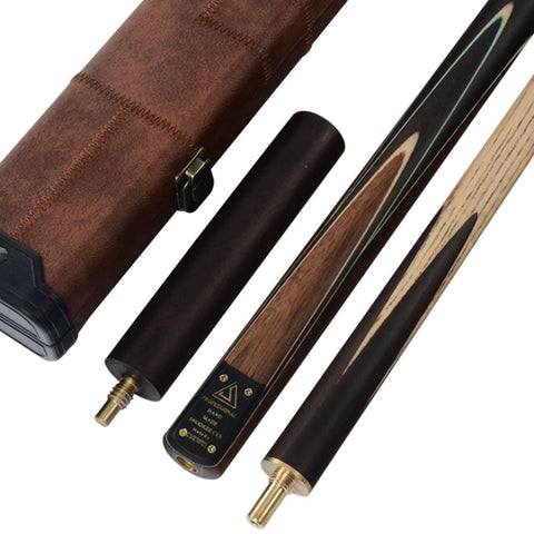 Handmade 57 Inch 3/4 Piece Snooker Cue + Extension & Cue Case - Nichze