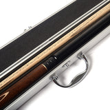 57" Snooker Cue Handcraft 3/4 Jointed with Mini Butt End Extension Packed in Aluminium Cue Case - Nichze