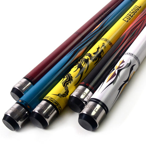 Maple Pool Cue 58" with Joint/Shaft Protector and Cue Towel. - Nichze